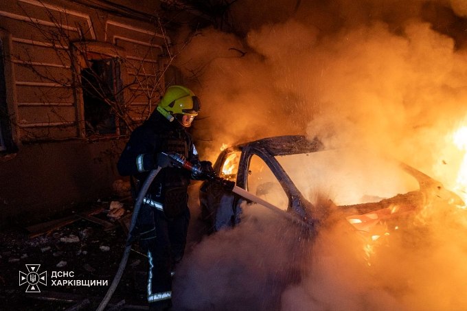 Новини Харкова: внаслідок нічної атаки виникли три пожежі